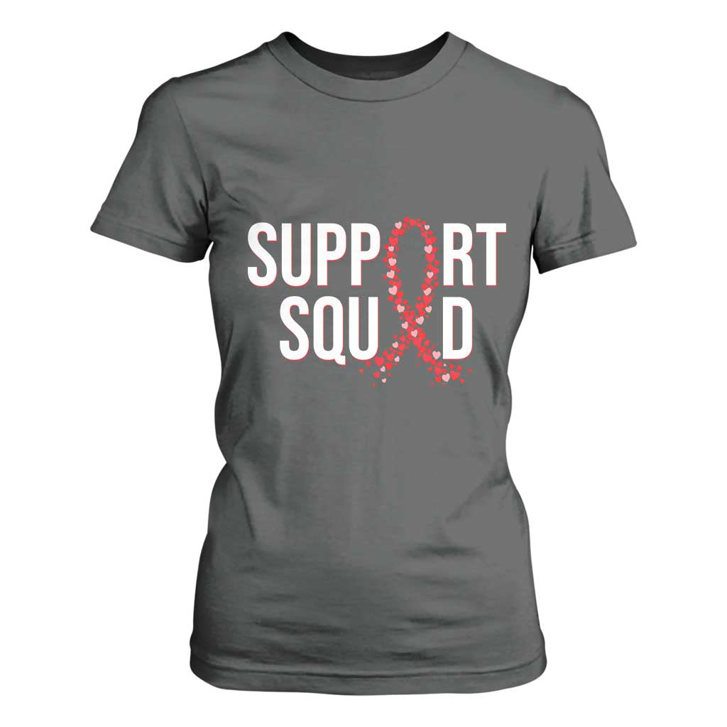 HIV AIDS Support Fighter T Shirt For Women Support Squad Gift