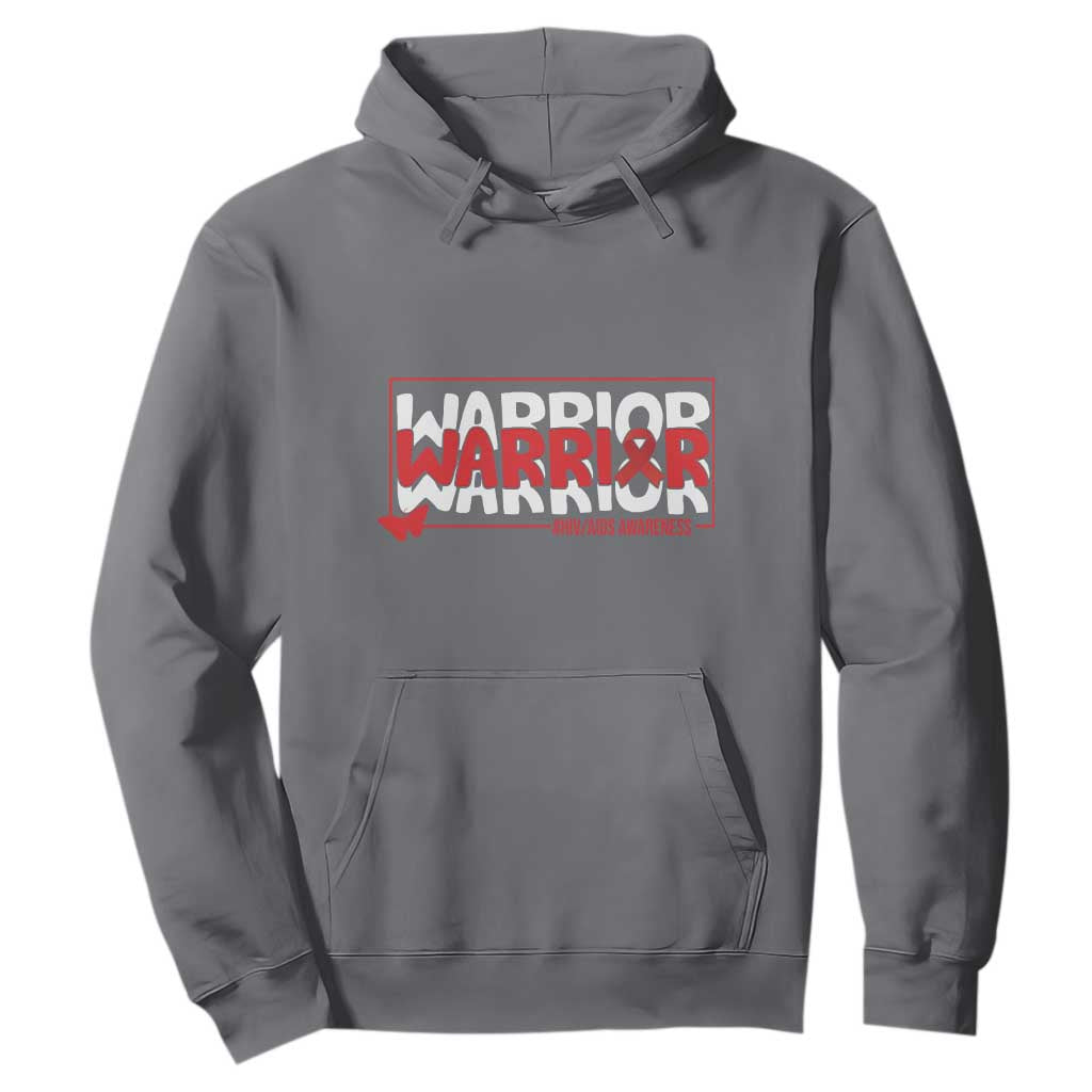 HIV Support Warrior Hoodie Red Ribbon Fighter Gift