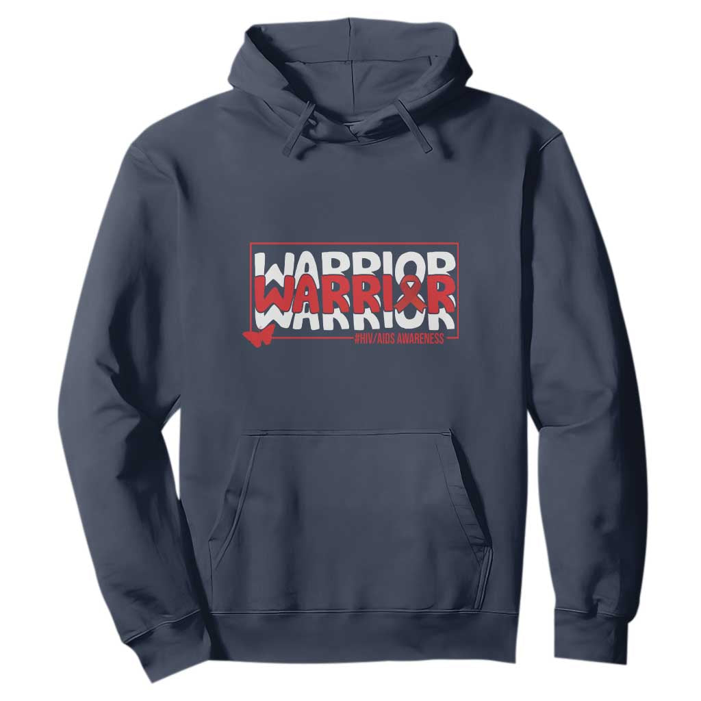 HIV Support Warrior Hoodie Red Ribbon Fighter Gift