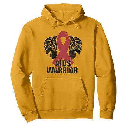 Aids Warrior Hoodie Red Ribbon HIV Support Gift