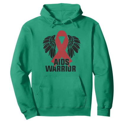 Aids Warrior Hoodie Red Ribbon HIV Support Gift