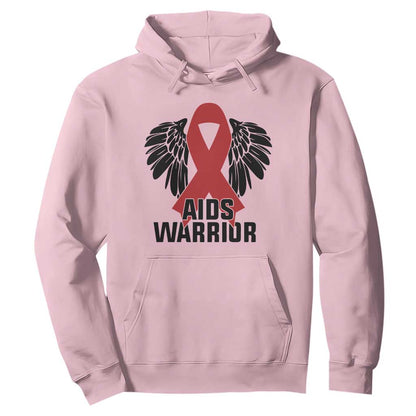 Aids Warrior Hoodie Red Ribbon HIV Support Gift
