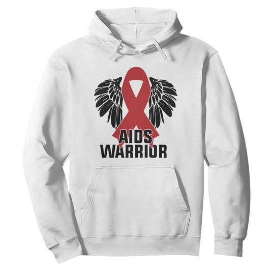 Aids Warrior Hoodie Red Ribbon HIV Support Gift