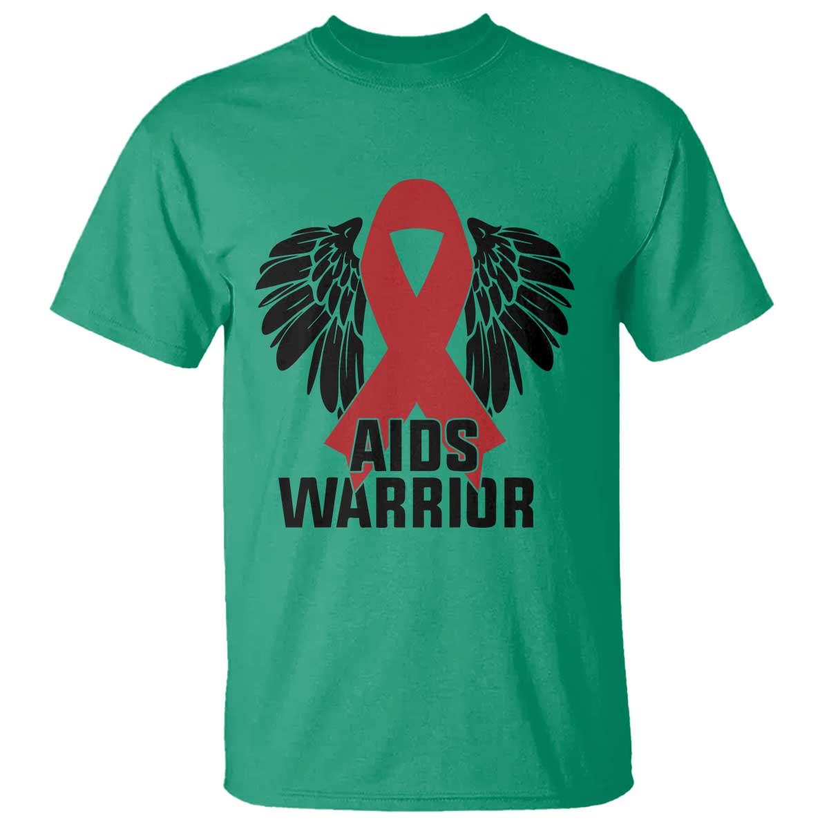 Aids Warrior T Shirt Red Ribbon HIV Support Gift