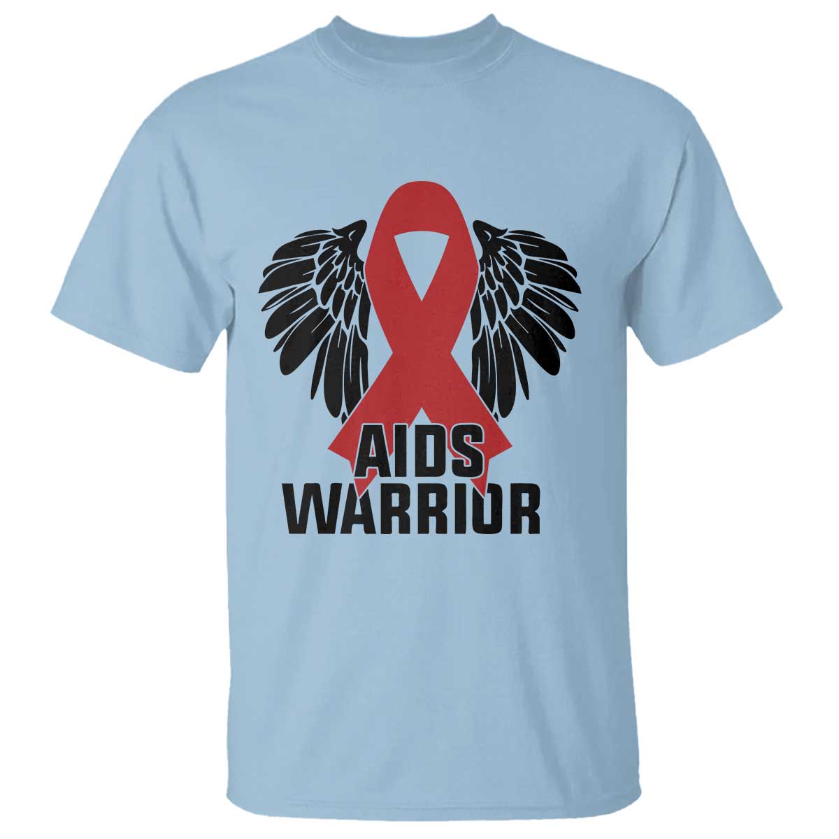Aids Warrior T Shirt Red Ribbon HIV Support Gift