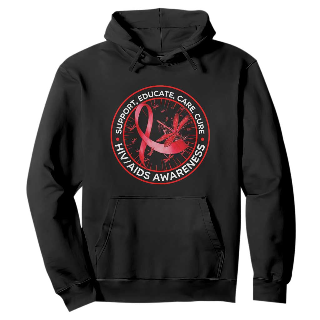 Support Educate Care Cure Hoodie HIV Month Empowerment Gift