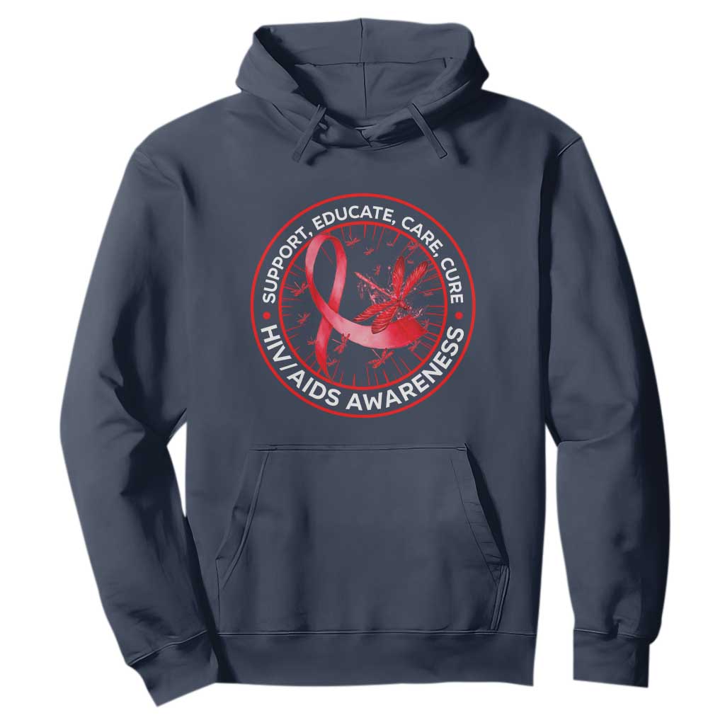 Support Educate Care Cure Hoodie HIV Month Empowerment Gift