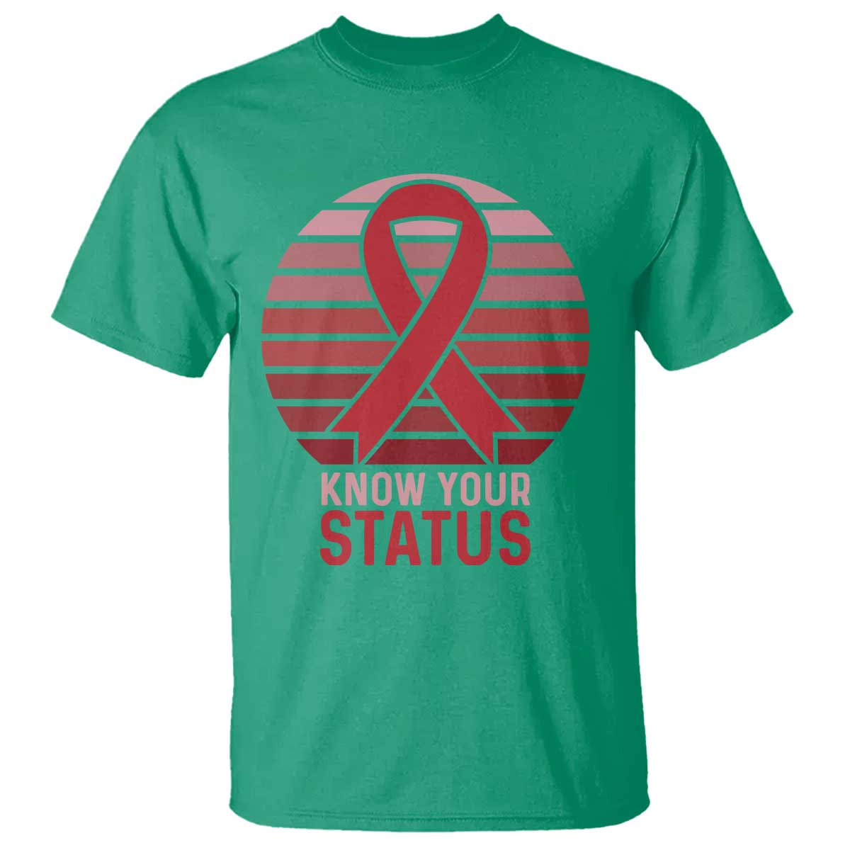 Know Your Status HIV Support T Shirt World Aids Day Gift