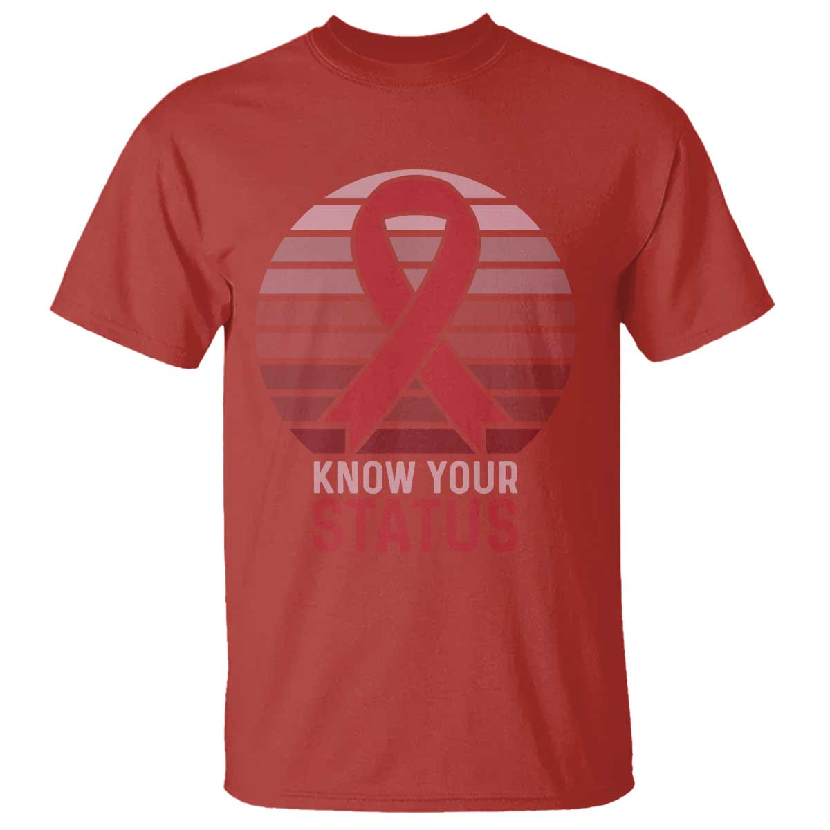 Know Your Status HIV Support T Shirt World Aids Day Gift