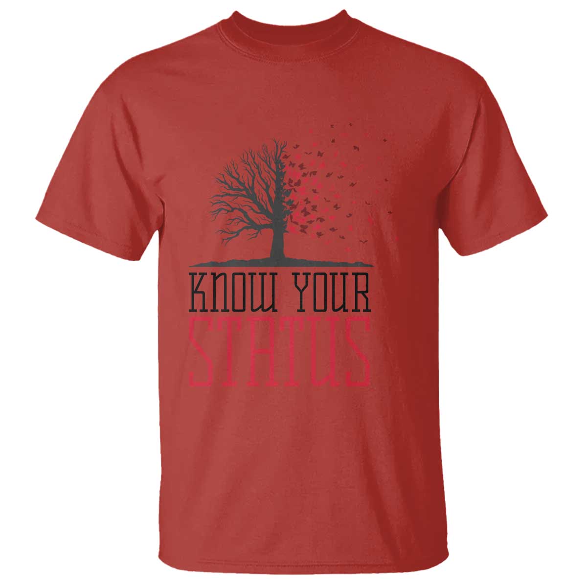 HIV Support Month T Shirt Know Your Status Prevention Fighter Gift