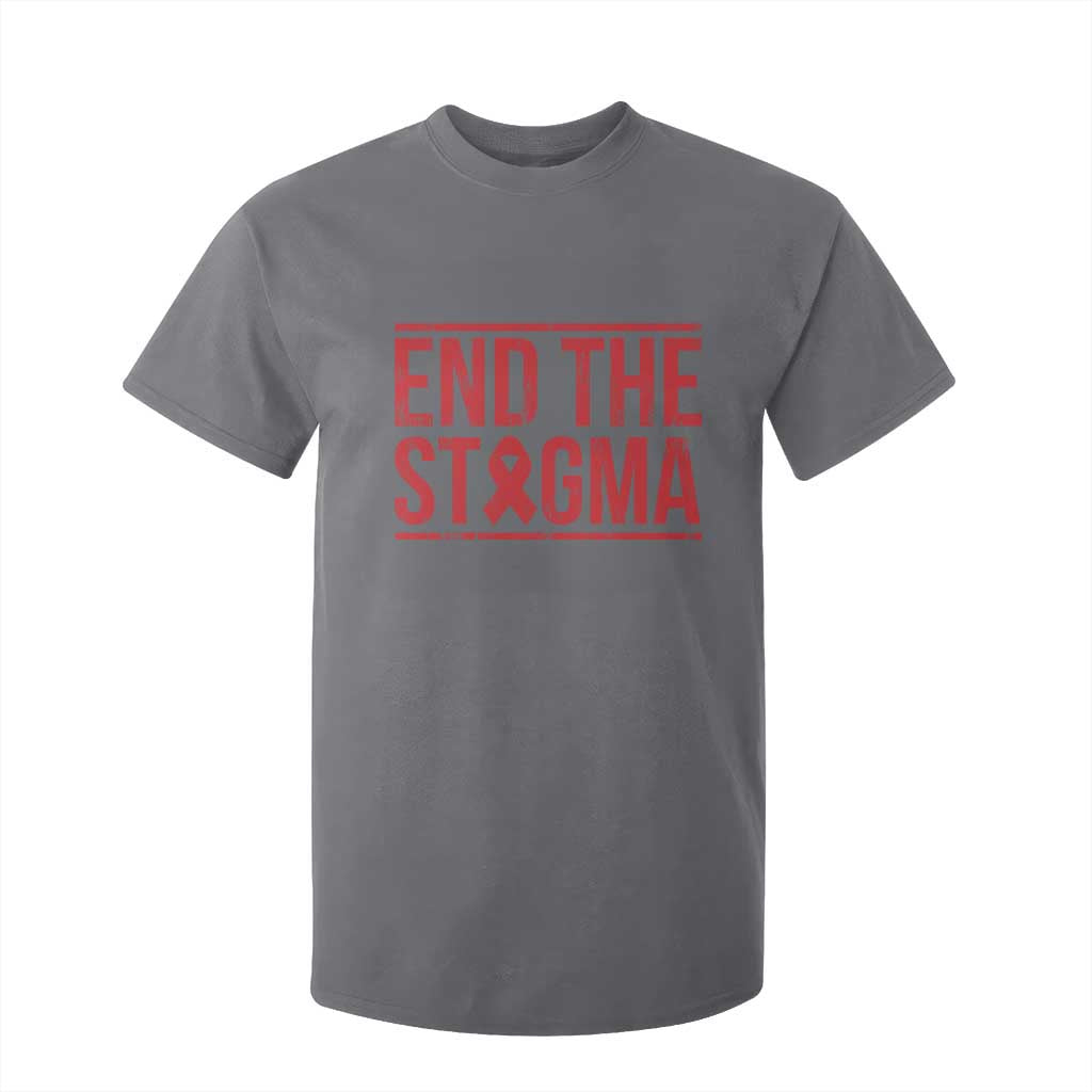 HIV Support End The Stigma T Shirt For Kid Empowerment Gift
