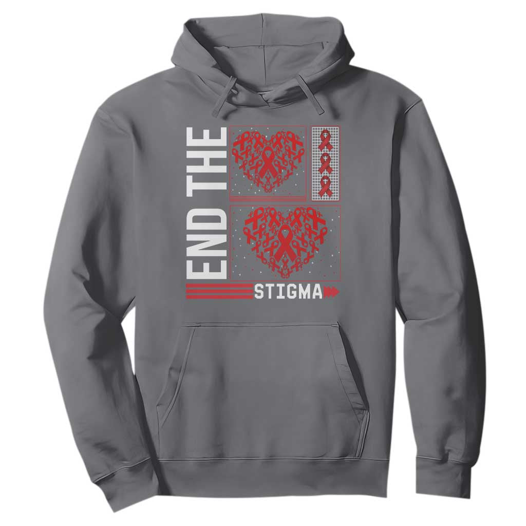 HIV Support End The Stigma Hoodie World AIDS Day Gift