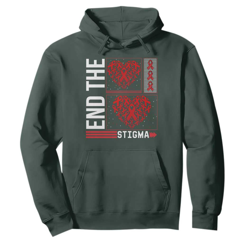 HIV Support End The Stigma Hoodie World AIDS Day Gift
