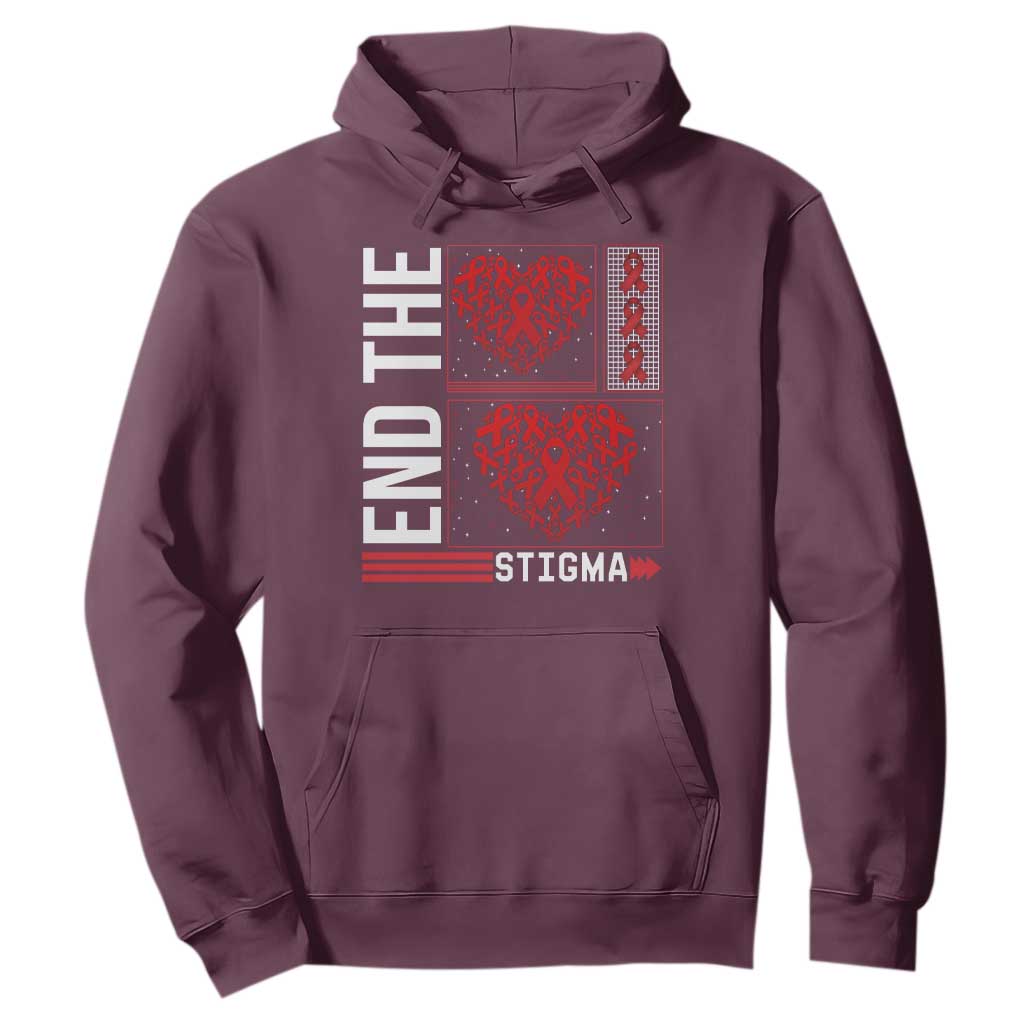 HIV Support End The Stigma Hoodie World AIDS Day Gift