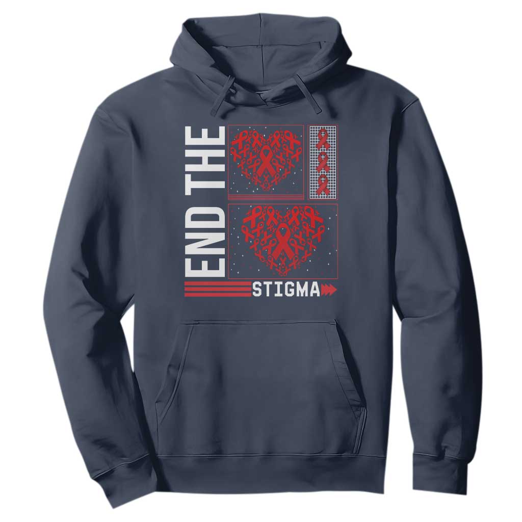 HIV Support End The Stigma Hoodie World AIDS Day Gift