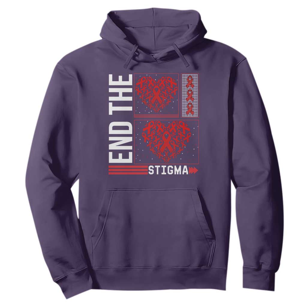 HIV Support End The Stigma Hoodie World AIDS Day Gift