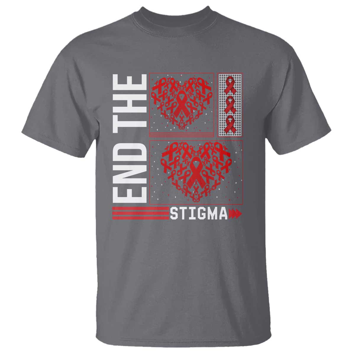 HIV Support End The Stigma T Shirt World AIDS Day Gift