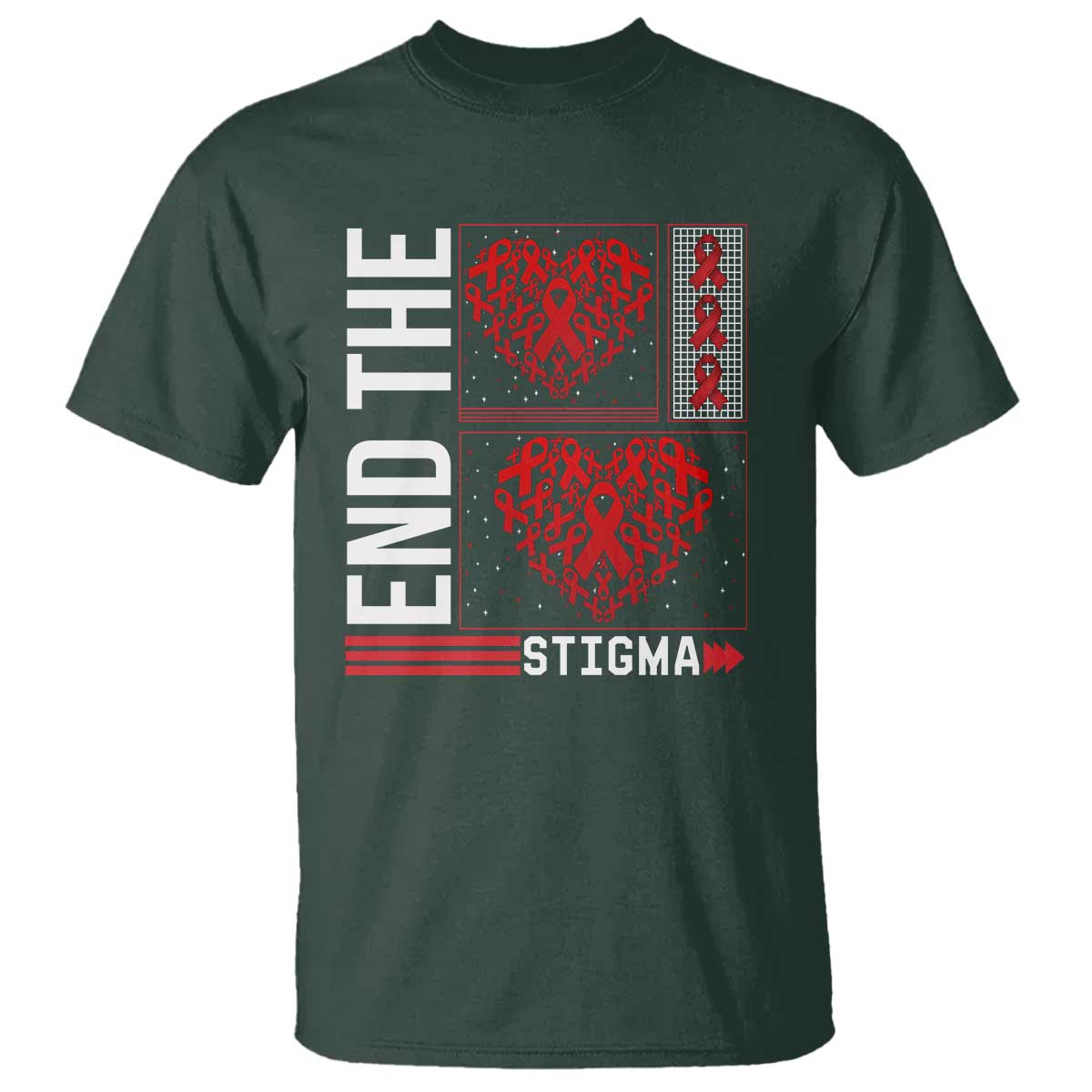 HIV Support End The Stigma T Shirt World AIDS Day Gift