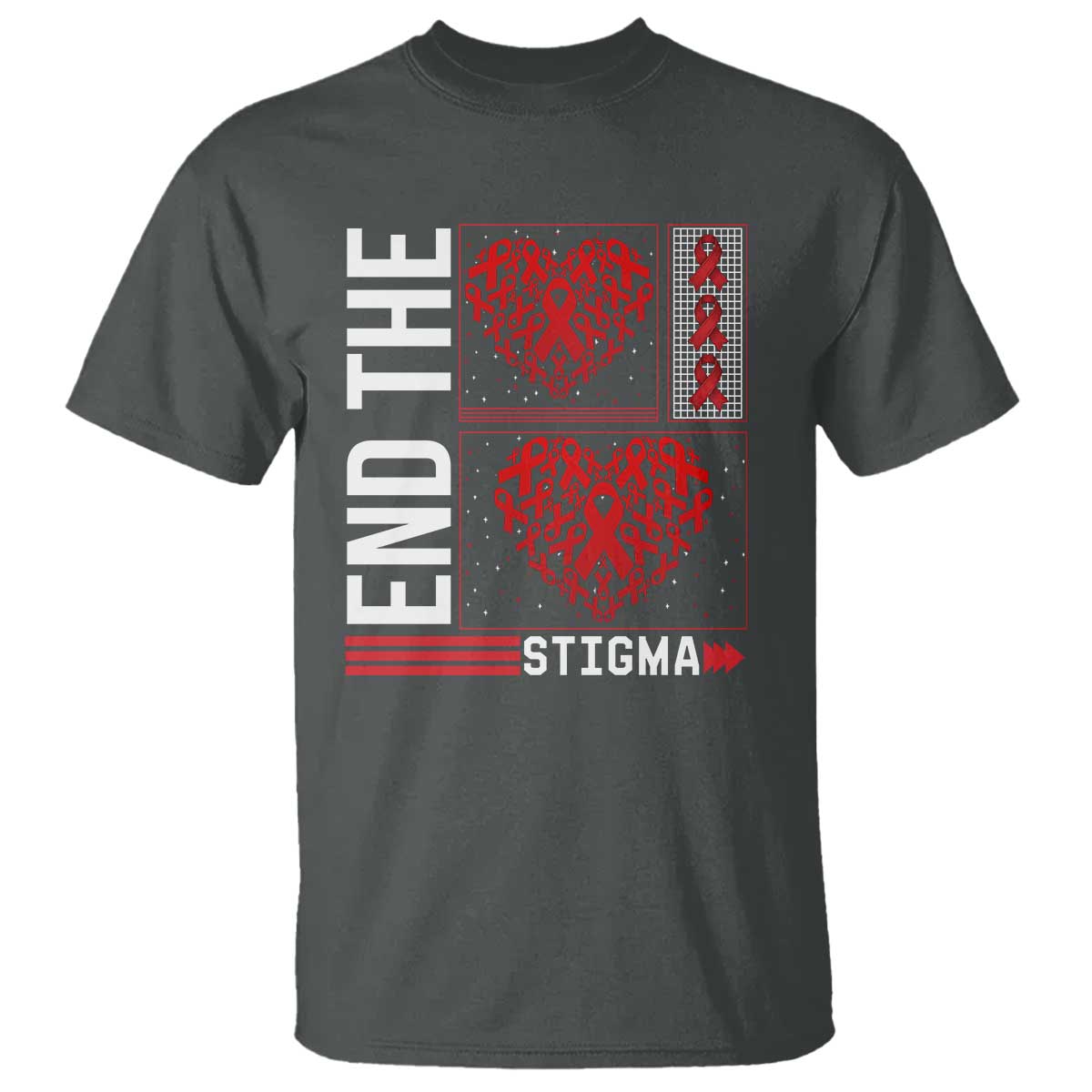 HIV Support End The Stigma T Shirt World AIDS Day Gift