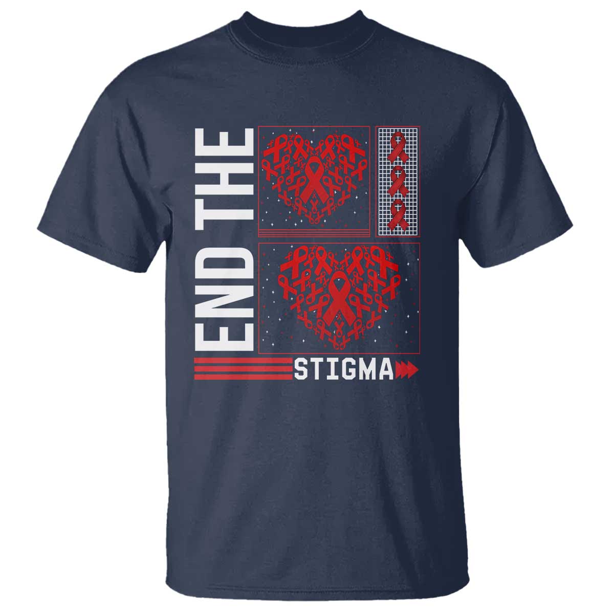 HIV Support End The Stigma T Shirt World AIDS Day Gift