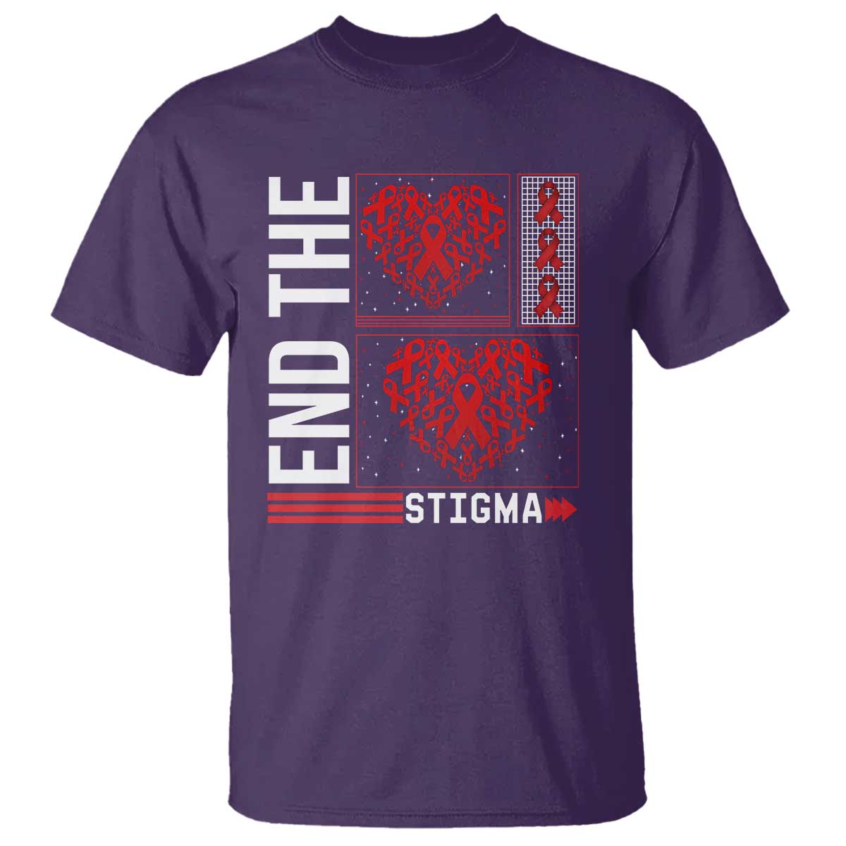 HIV Support End The Stigma T Shirt World AIDS Day Gift
