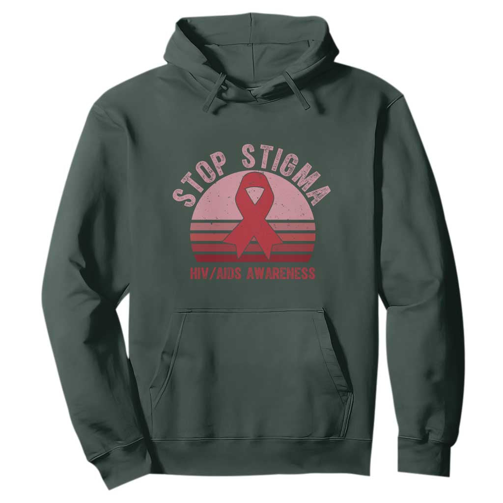 Stop The Stigma HIV Support Hoodie World AIDS Day Gift