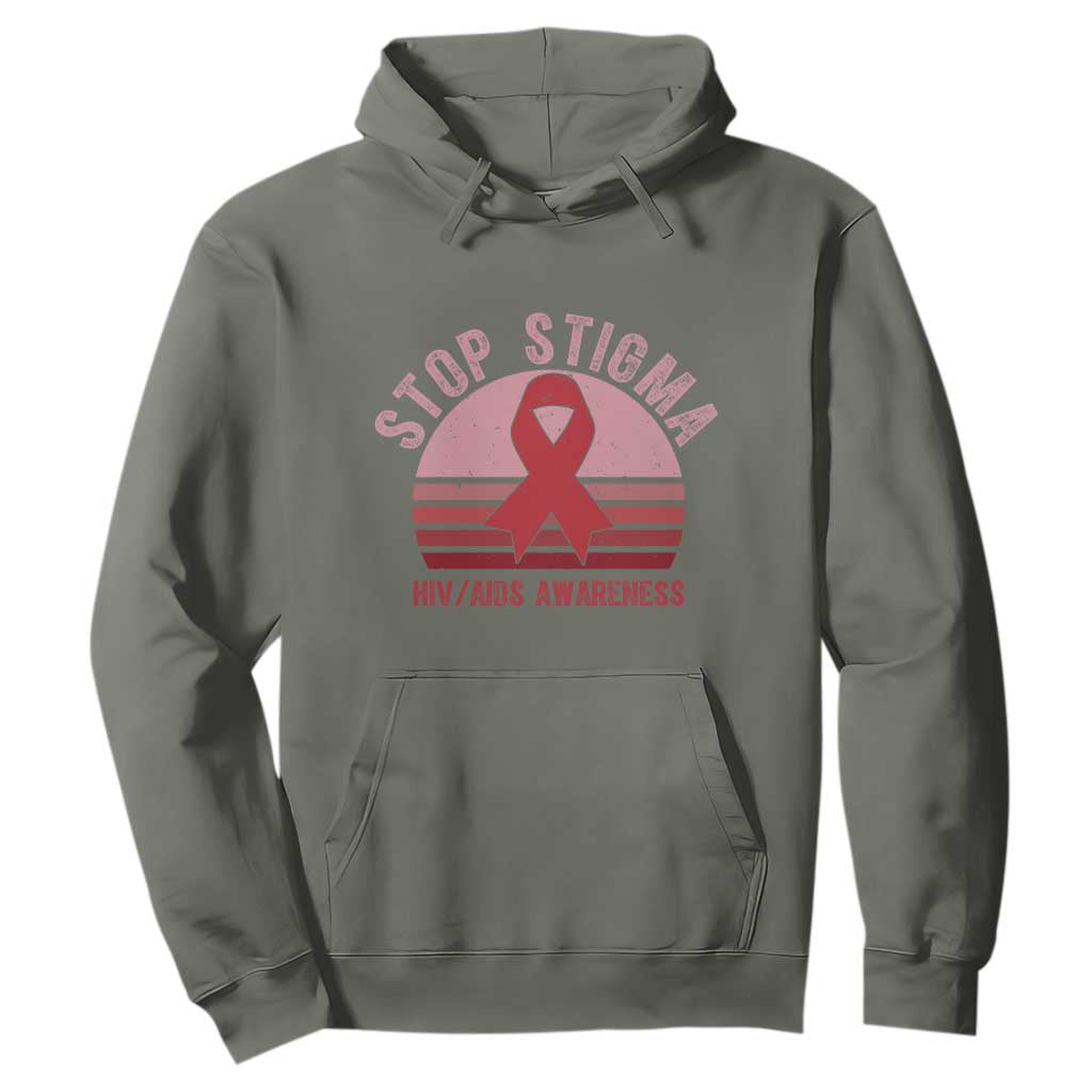 Stop The Stigma HIV Support Hoodie World AIDS Day Gift
