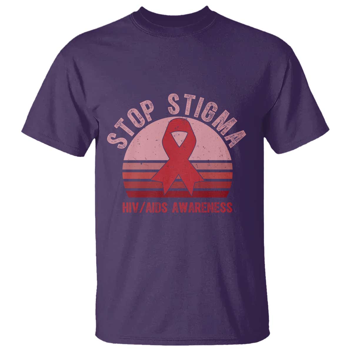 Stop The Stigma HIV Support T Shirt World AIDS Day Gift