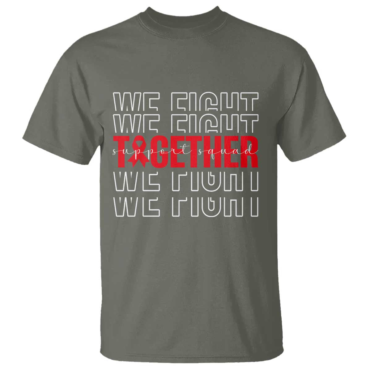 We Fight Together Support Squad HIV Support Gift T Shirt