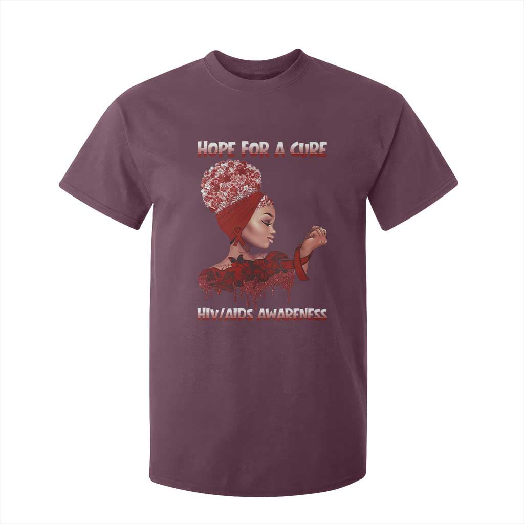 Hope For A Cure HIV Support Squad Gift T Shirt For Kid