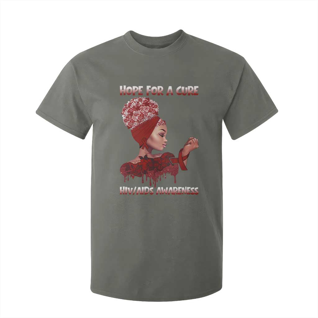 Hope For A Cure HIV Support Squad Gift T Shirt For Kid