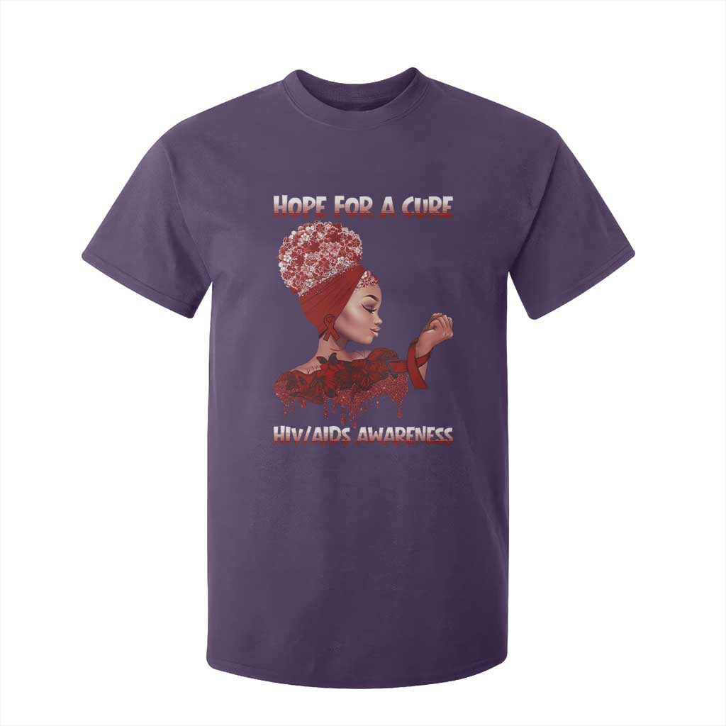 Hope For A Cure HIV Support Squad Gift T Shirt For Kid