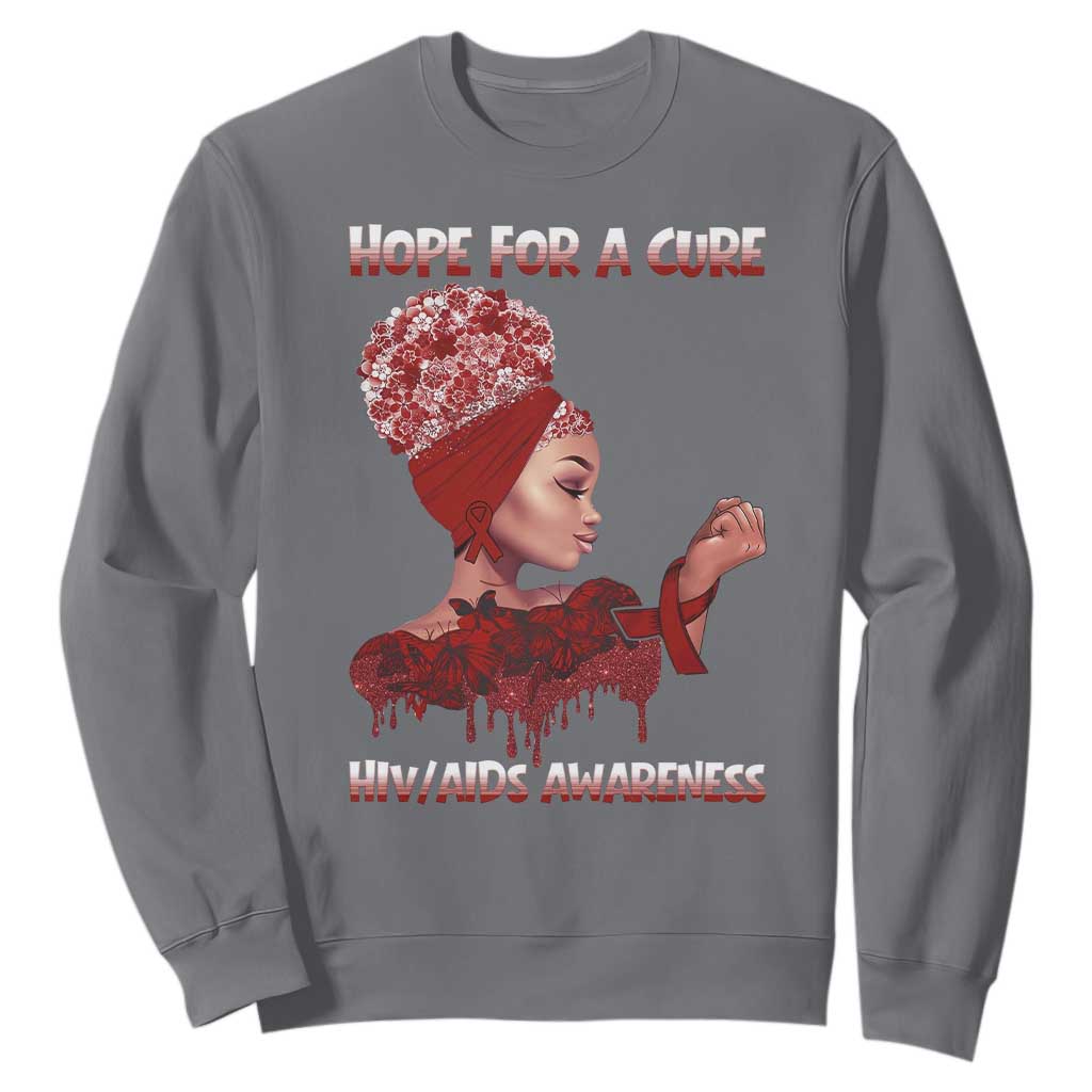 Hope For A Cure HIV Support Squad Gift Sweatshirt