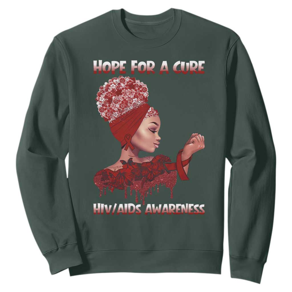 Hope For A Cure HIV Support Squad Gift Sweatshirt