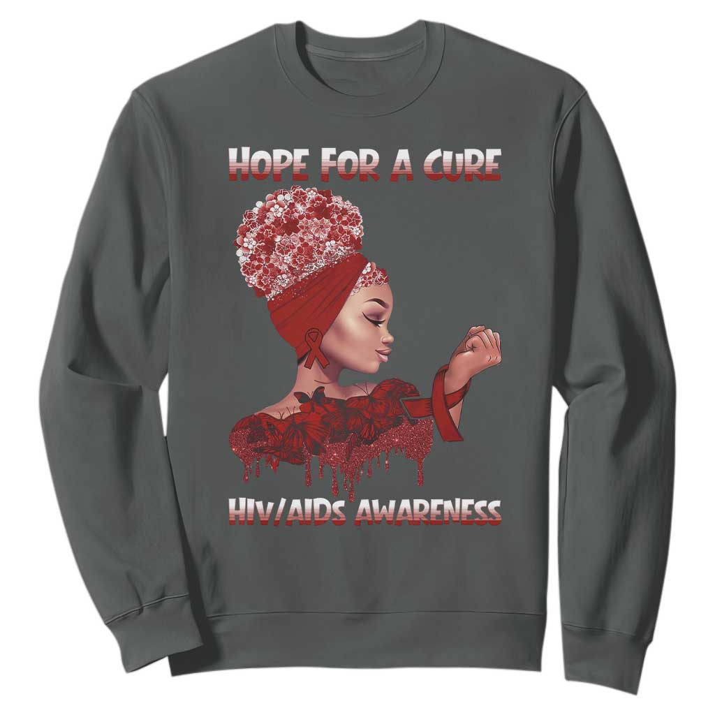 Hope For A Cure HIV Support Squad Gift Sweatshirt