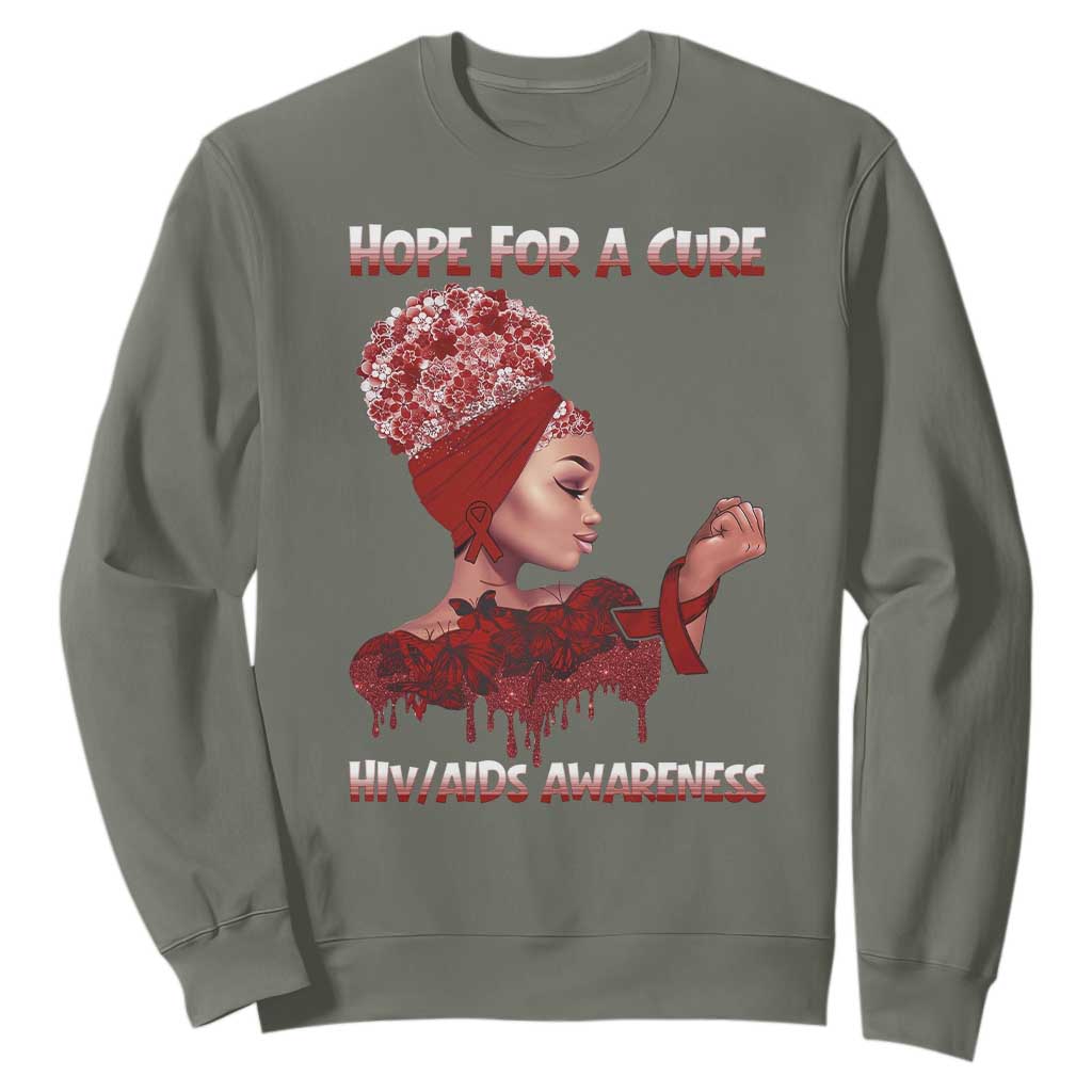 Hope For A Cure HIV Support Squad Gift Sweatshirt
