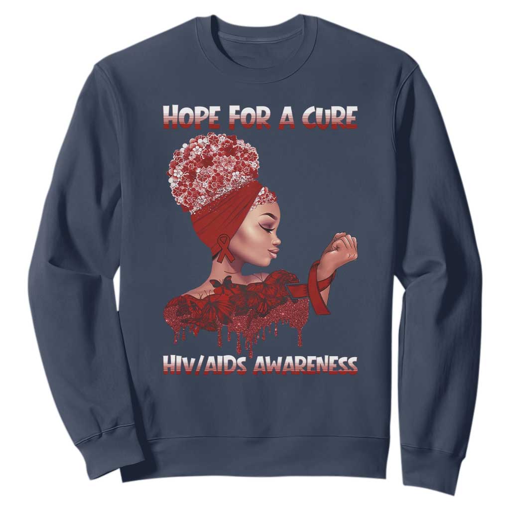 Hope For A Cure HIV Support Squad Gift Sweatshirt