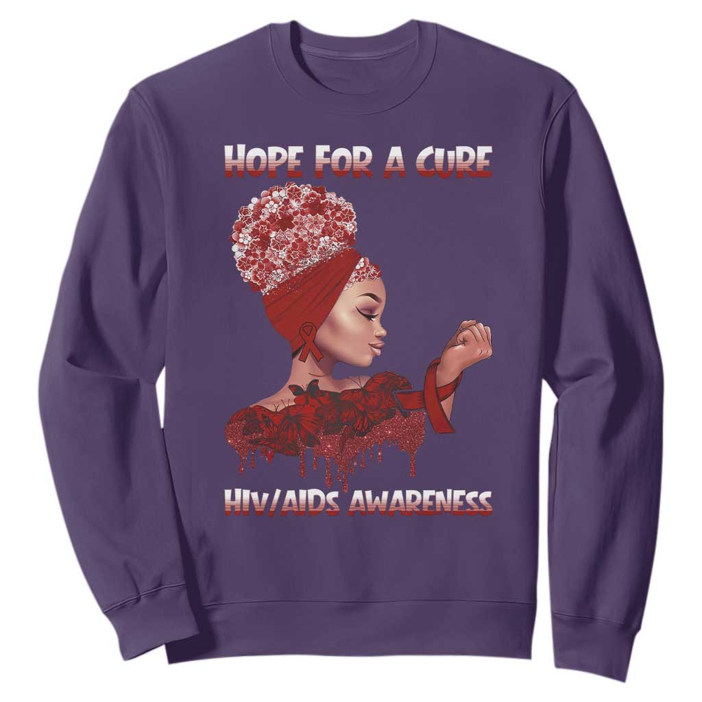 Hope For A Cure HIV Support Squad Gift Sweatshirt