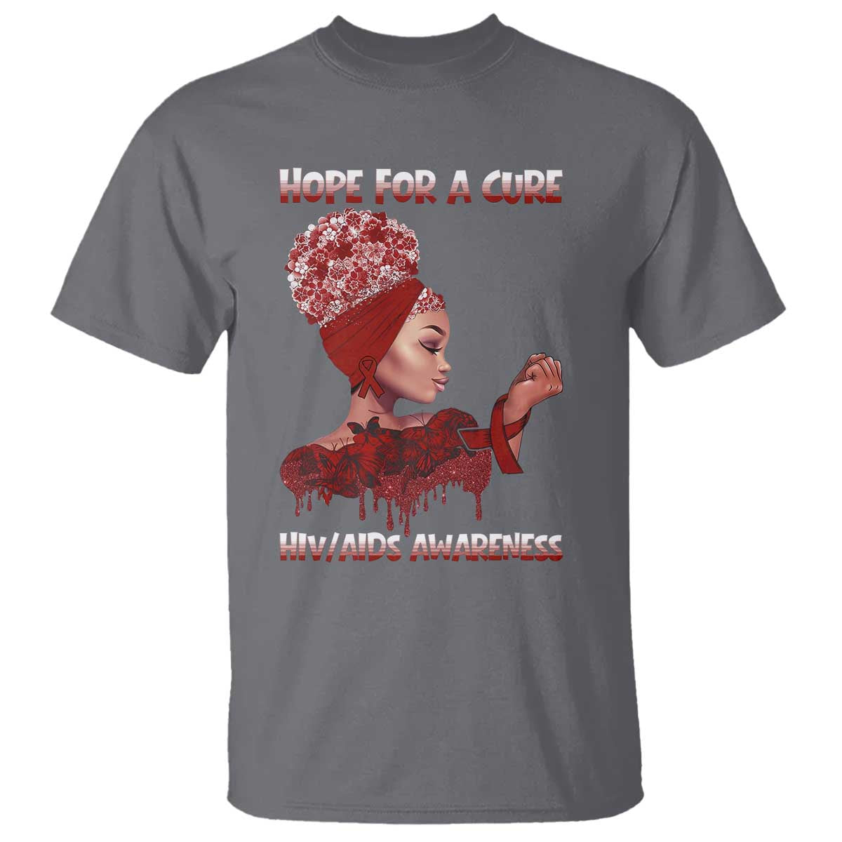 Hope For A Cure HIV Support Squad Gift T Shirt