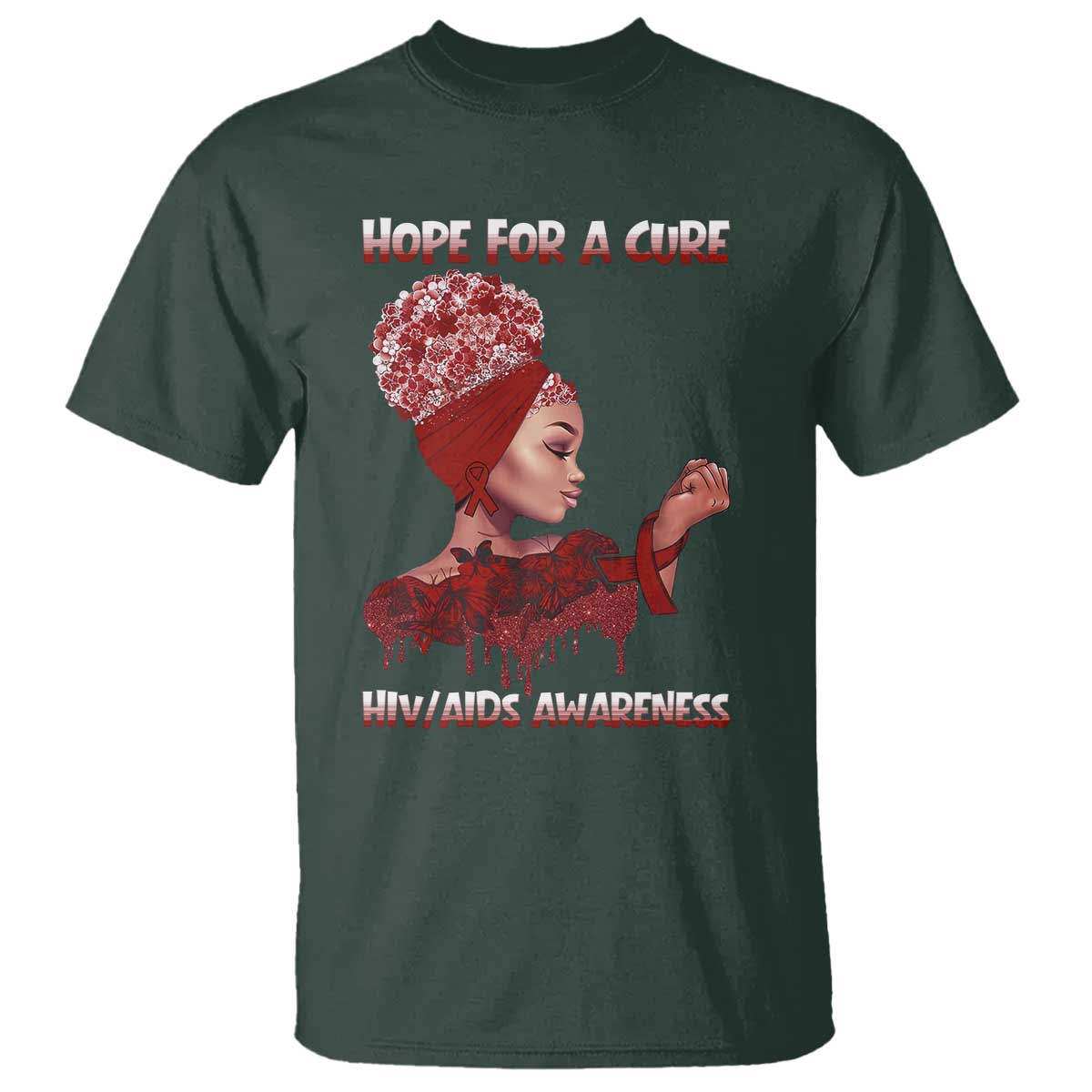 Hope For A Cure HIV Support Squad Gift T Shirt