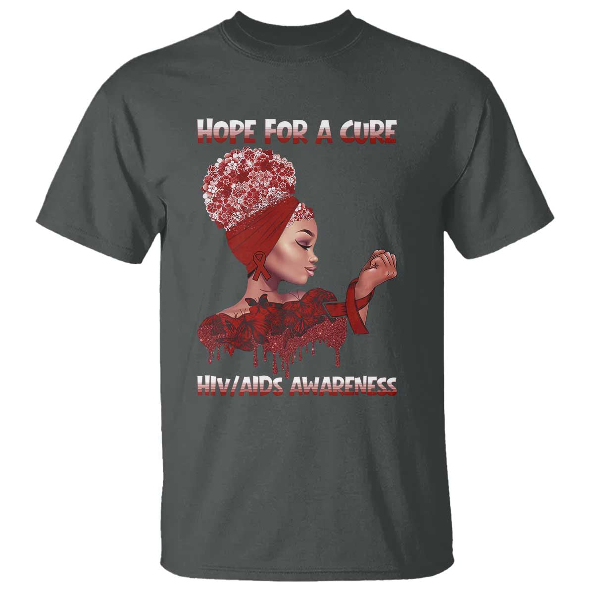 Hope For A Cure HIV Support Squad Gift T Shirt