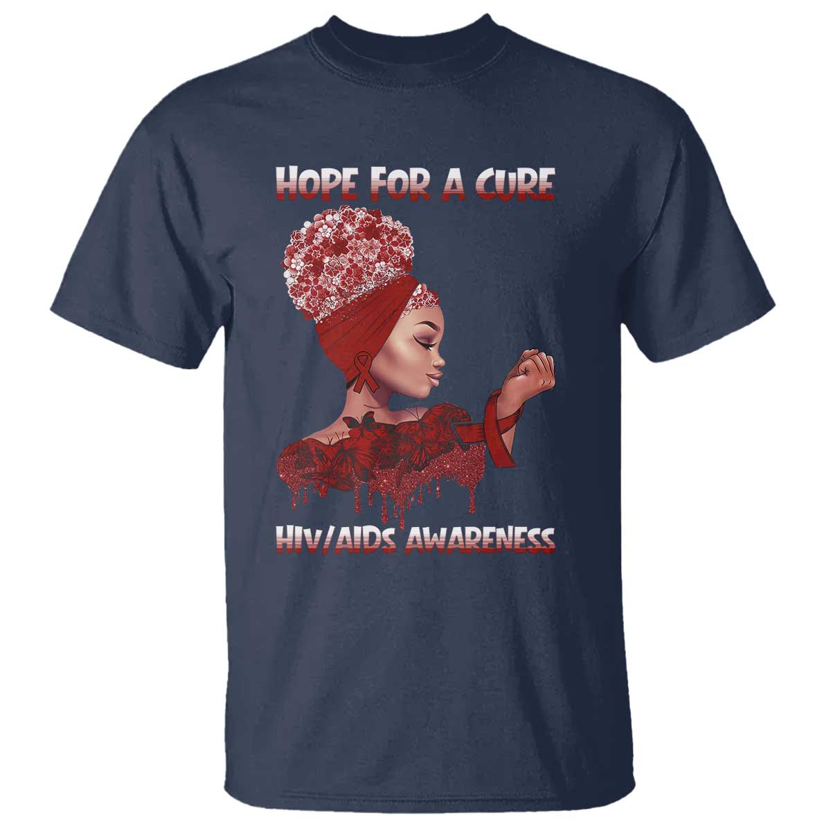 Hope For A Cure HIV Support Squad Gift T Shirt