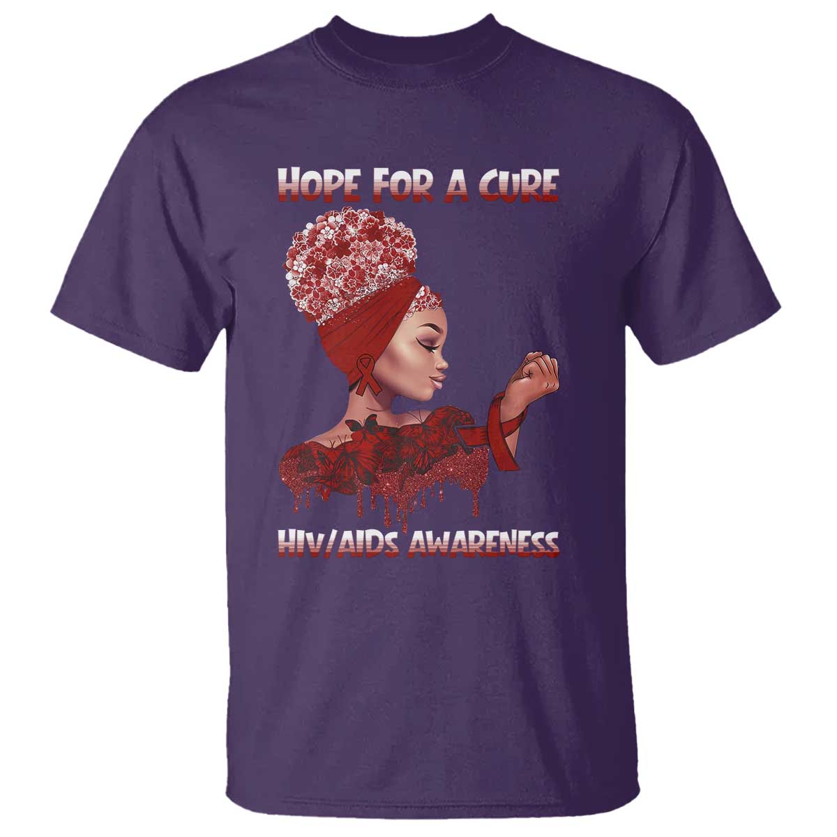 Hope For A Cure HIV Support Squad Gift T Shirt