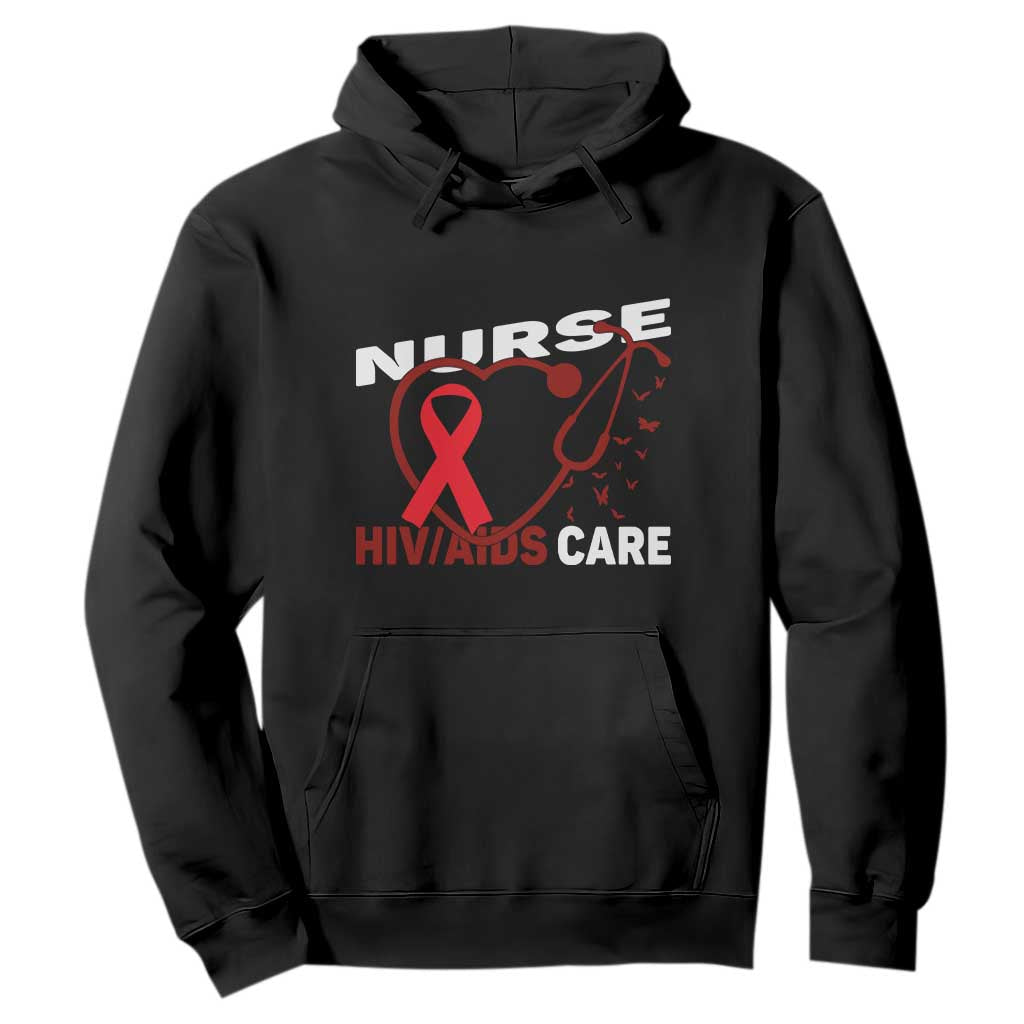 Healthcare Hero HIV AIDS Care Nurse Gift Hoodie