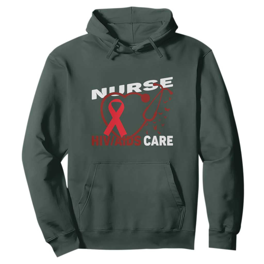 Healthcare Hero HIV AIDS Care Nurse Gift Hoodie