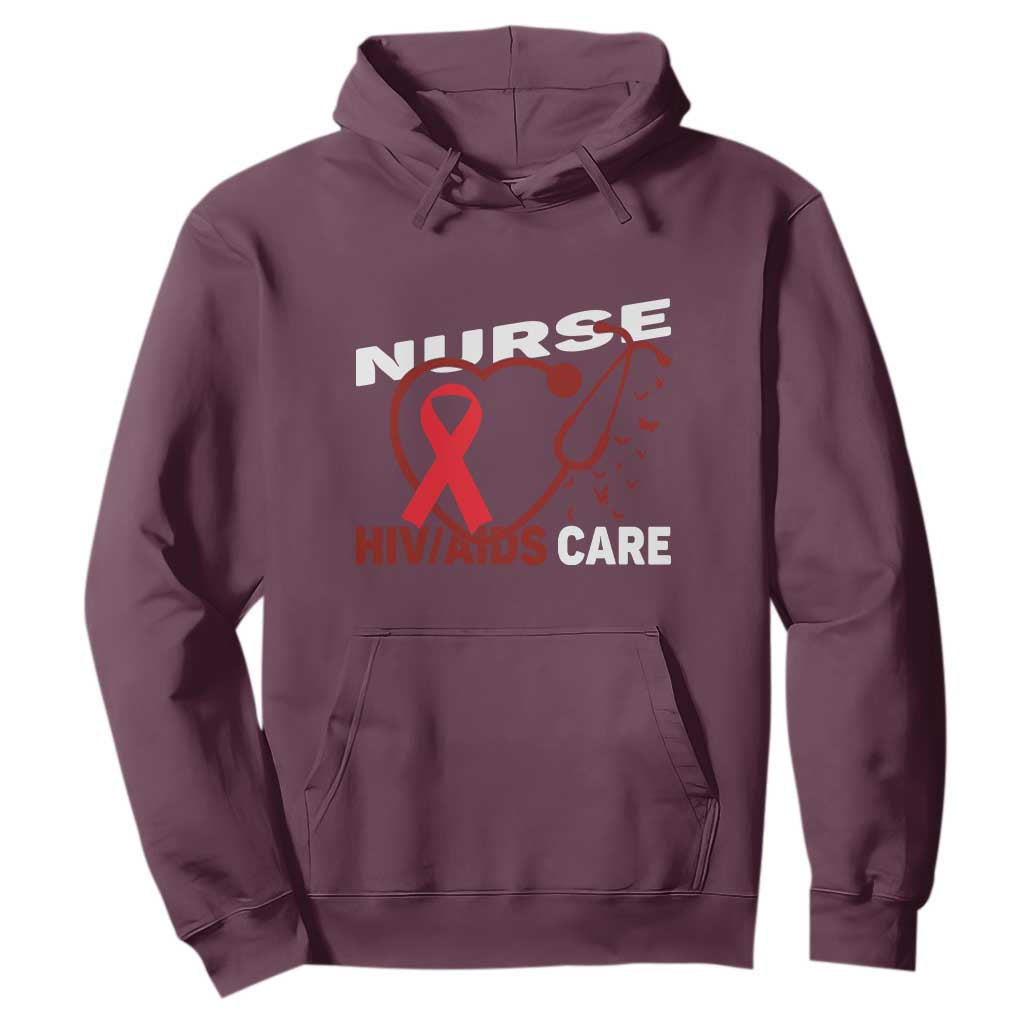 Healthcare Hero HIV AIDS Care Nurse Gift Hoodie