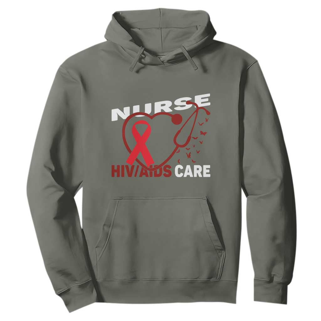 Healthcare Hero HIV AIDS Care Nurse Gift Hoodie