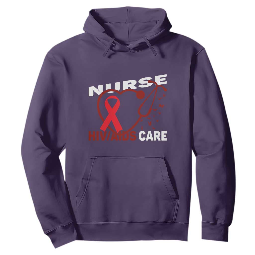 Healthcare Hero HIV AIDS Care Nurse Gift Hoodie