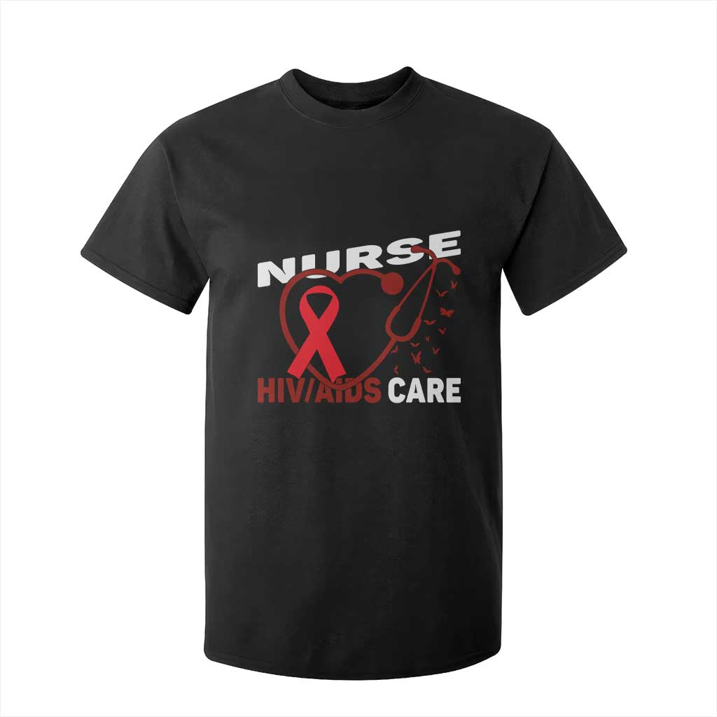 Healthcare Hero HIV AIDS Care Nurse Gift T Shirt For Kid