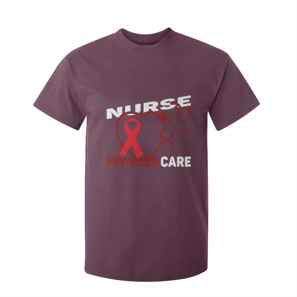 Healthcare Hero HIV AIDS Care Nurse Gift T Shirt For Kid